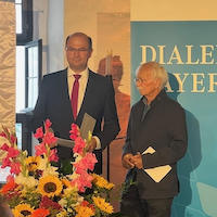 Klaus Schamberger mit Albert Fueracker_ Dialektpreis Juli 2025_VerleihungII